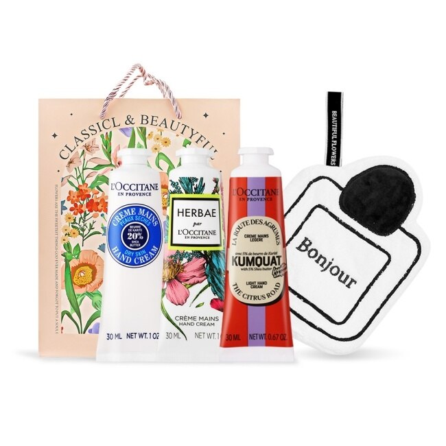 L’OCCITANE 歐舒丹 秘密花園3入手霜組[乳油木+原野之心+康果乳油木舒芙]-送禮必備-專櫃公司貨