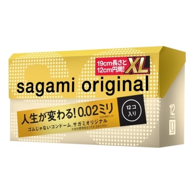 SAGAMI 相模元祖 0.02 加大碼裝 PU 保險套 12 入