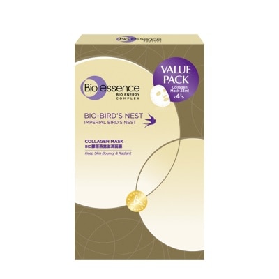 Bio-essence 碧歐斯 - 碧歐斯 BIO膠原燕窩澎潤面膜23mlx4