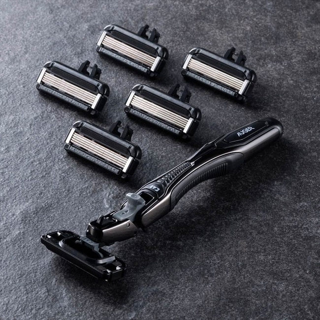 貝印 AUGER刮鬍刀(刀架+6個刀片)AG-6H