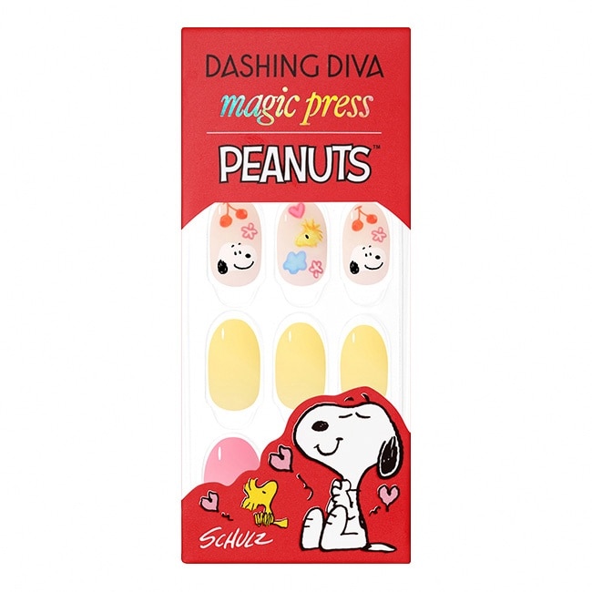 Dashing Diva x Snoopy/P頂級璀燦美甲片-塗鴉史努比-30片