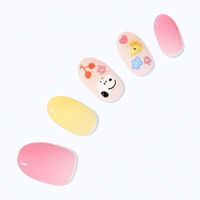 Dashing Diva x Snoopy/P頂級璀燦美甲片-塗鴉史努比-30片