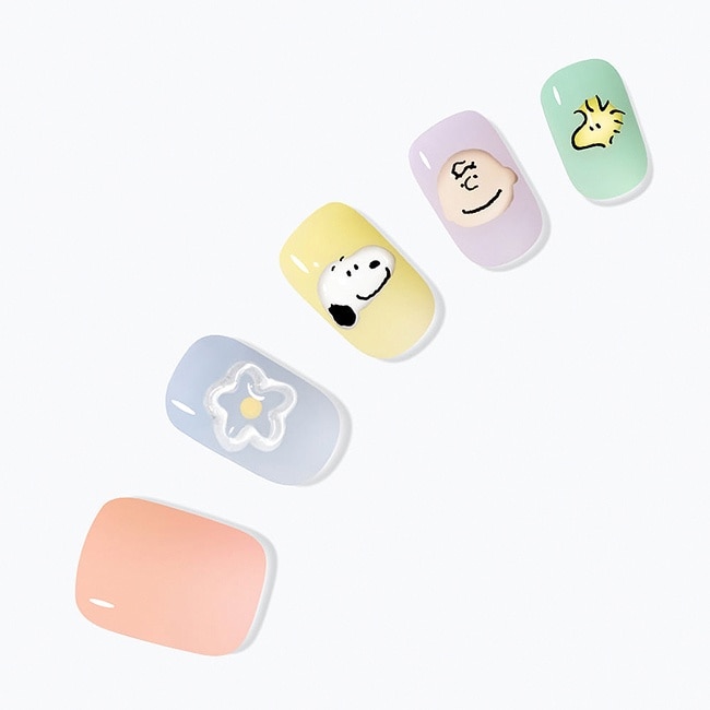 Dashing Diva x Snoopy/P頂級璀燦美甲片-心情史努比-30片