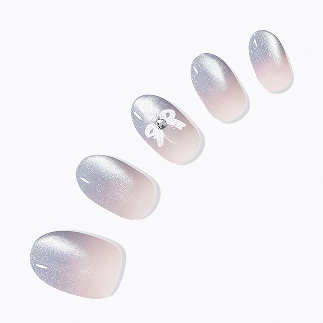 Dashing Diva/F 時尚潮流美甲片-銀絲柔彩-30片