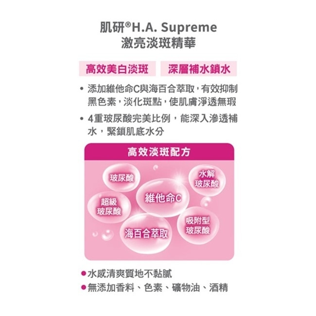 肌研H.A. Supreme激亮淡斑精華 30ml