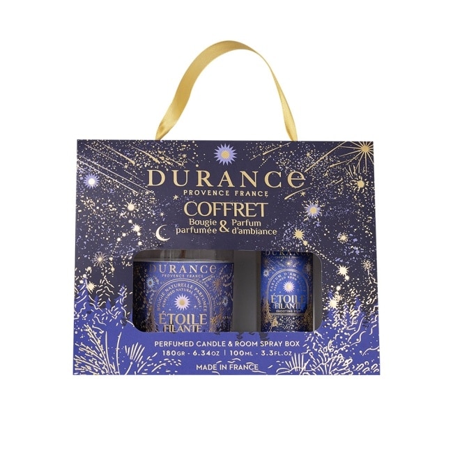 DURANCE朵昂思 閃耀流星香氛蠟燭噴霧禮盒[蠟燭180g+居家噴霧100ml]-節慶版E-專櫃公司貨
