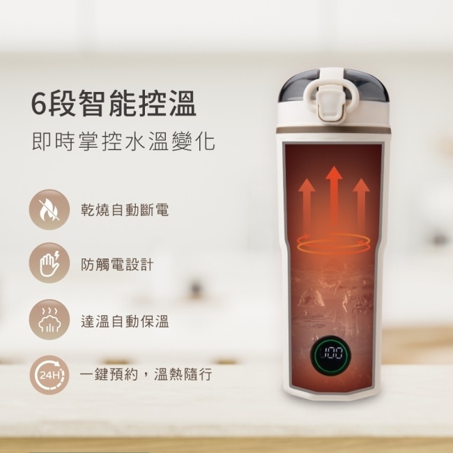 RASTO AE5 國際電壓觸控六段智慧溫控電熱水杯