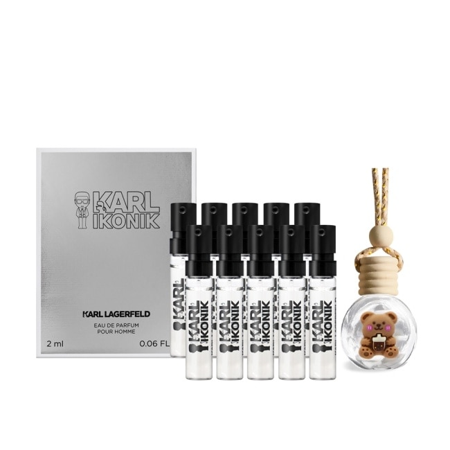 KARL LAGERFELD 時尚大帝極光銀淡香精針管(2mlX10)送擴香掛飾-專櫃公司貨