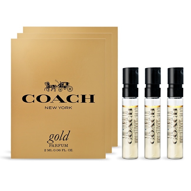 COACH 時尚閃耀香精針管(2ml)X3-香水隨身針管試香-專櫃公司貨