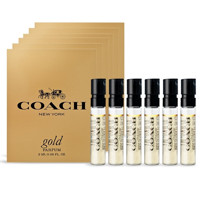 COACH 時尚閃耀香精針管(2ml)X6-香水隨身針管試香-專櫃公司貨