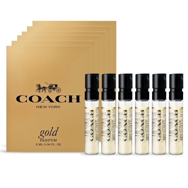 COACH 時尚閃耀香精針管(2ml)X6-香水隨身針管試香-專櫃公司貨