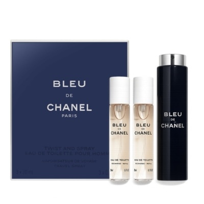 CHANEL 香奈兒 CHANEL 香奈兒 BLEU DE 藍色男性淡香水(20mlX3)EDT-國際航空版