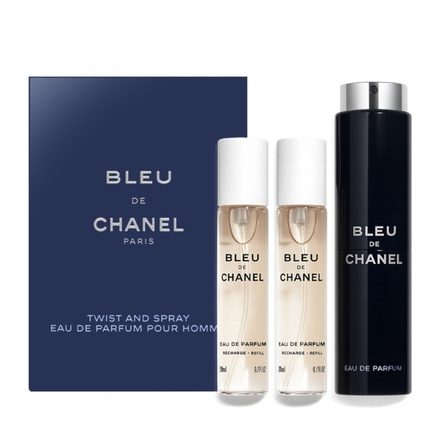 CHANEL 香奈兒 BLEU DE 藍色男性香水(20mlX3)EDP-國際航空版