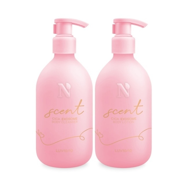 Naturals 積雪草身體潔淨潤膚組合-沐浴露400ml+潤膚乳400ml (玫瑰麝香 LUV10/10)