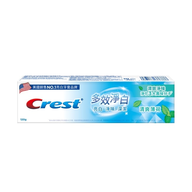 Crest多效淨白牙膏清爽薄荷120g