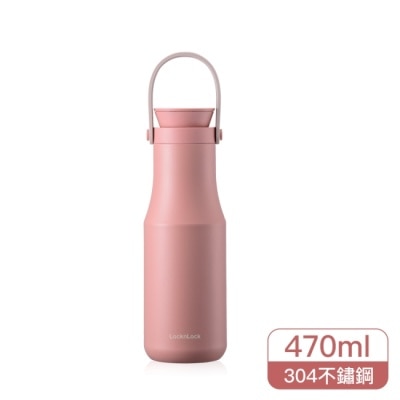 LOCK&LOCK樂扣樂扣 樂扣樂扣都會不鏽鋼保溫瓶/470ml/粉