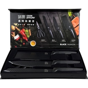 添寧贈品-鍋寶 黑騎士萬用刀具4件組