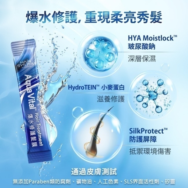 Hair System 爆水修護髮膜(隨身包)10ml*10包
