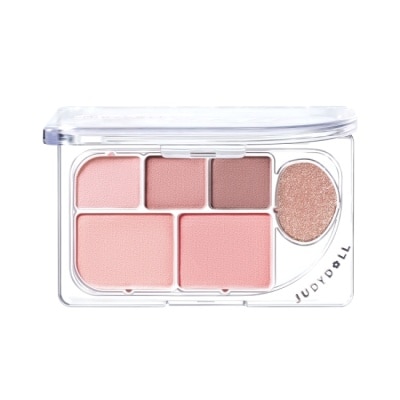 JUDYDOLL JUDYDOLL橘朵 精巧六色眼影盤8g 01氧感蜜桃