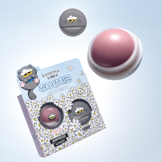 rom&nd X ZONFRIENDS 果汁腮紅球 08 葡光喵喵 (含粉撲)