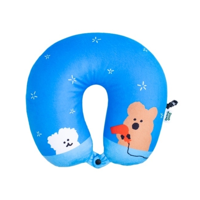 DINOTAENG 綠意圍繞U型枕 (藍)