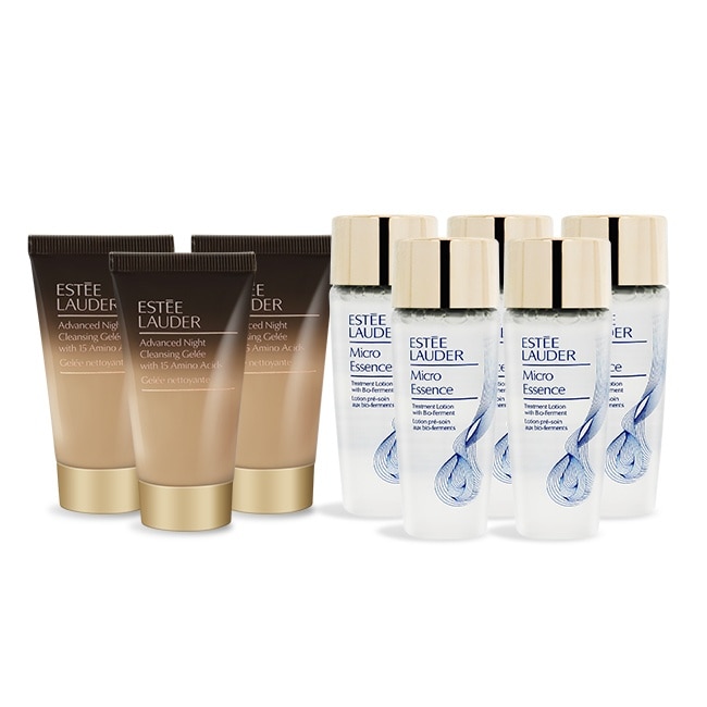 ESTEE LAUDER 雅詩蘭黛 微分子肌底原生露(30ml)新版X5+特潤超導醒膚潔顏蜜(30ml)X3-專櫃公司貨