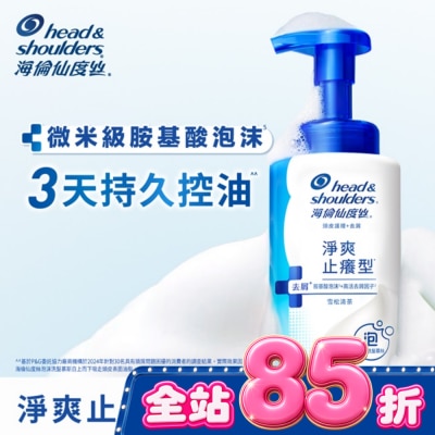 海倫仙度絲 - 海倫仙度絲淨爽止癢型泡沫洗髮慕絲360g image