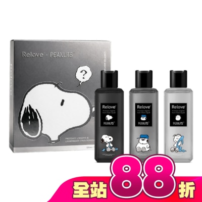 RELOVE - Relove X SNOOPY聯名手洗精3入禮盒220mlx3