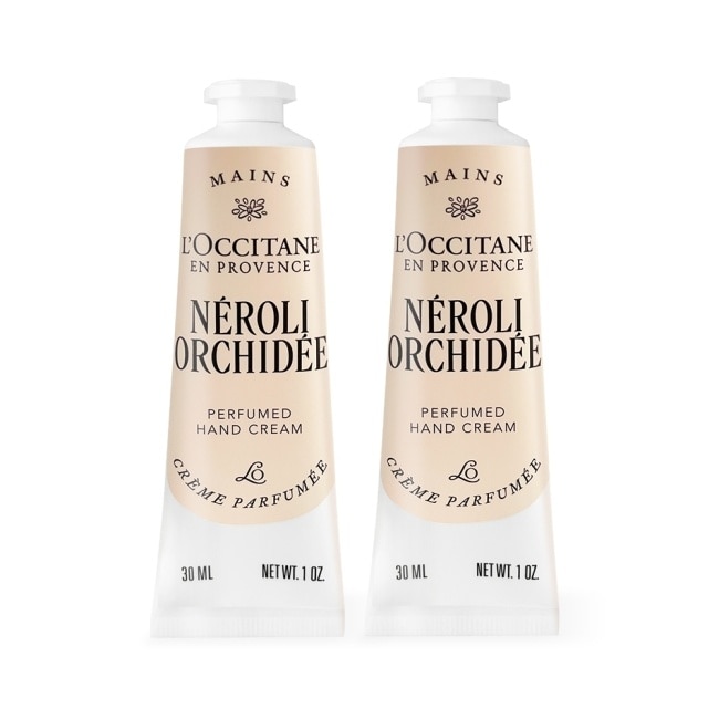 L’OCCITANE 歐舒丹 橙花蘭花護手霜(30ml)X2-全新包裝-專櫃公司貨