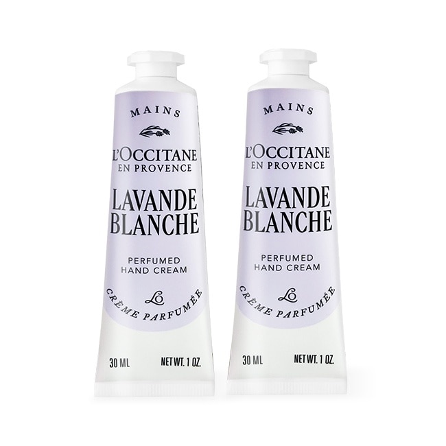 L’OCCITANE 歐舒丹 白薰衣草護手霜(30ml)X2-全新包裝-專櫃公司貨