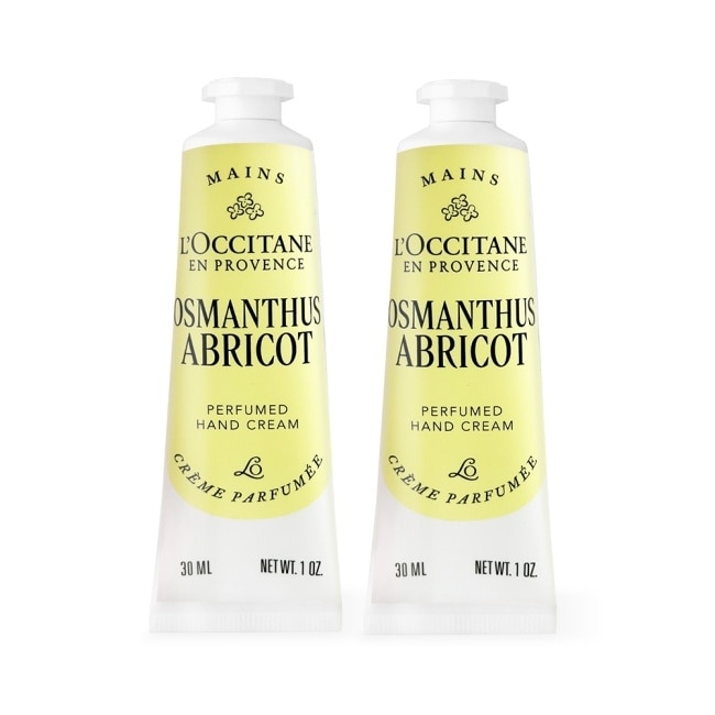 L’OCCITANE 歐舒丹 桂花杏桃護手霜(30ml)X2-全新包裝-專櫃公司貨