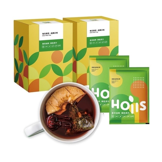 有果乾茶隨身包12入組-蜜香莓果紅茶6入、蘋果洛神紅茶6入