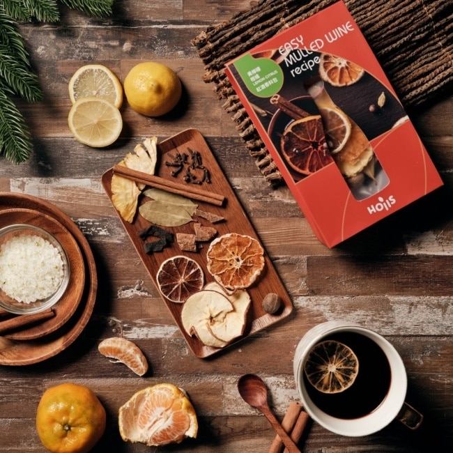 派對款紅酒香料包2盒組_黃檸檬柑橘、桂花迷迭香各一(可煮750ml)