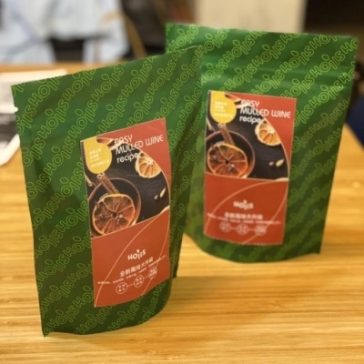 Hoiis好集食 獨享包雙果味紅酒香料包2袋組_每袋內含橙香鳳梨款1包 +檸檬蘋果款1包