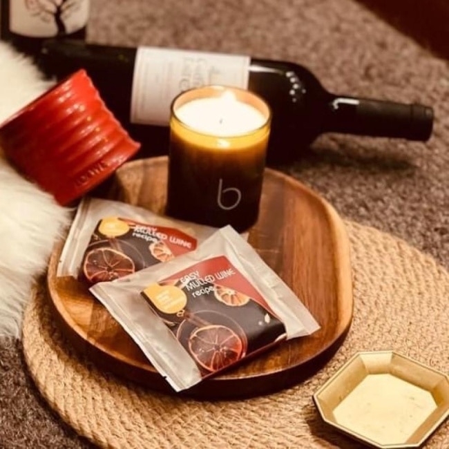 雙果味紅酒香料包_聖誕禮盒組12入(附禮品袋)_(柑橘+檸檬各6入)