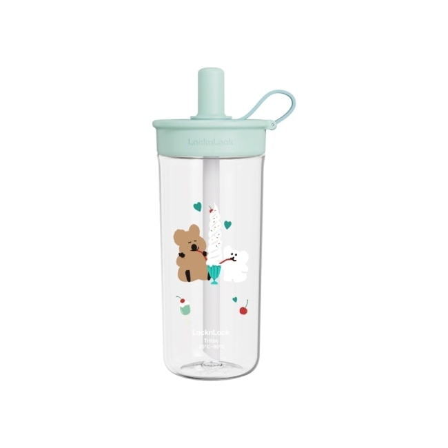 樂扣樂扣嚼對FUN飲吸管杯750ml/呆萌町/綠