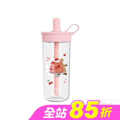 LOCKNLOCK - 樂扣樂扣嚼對FUN飲吸管杯750ml/呆萌町/粉