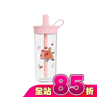 LOCKNLOCK - 樂扣樂扣嚼對FUN飲吸管杯750ml/呆萌町/粉