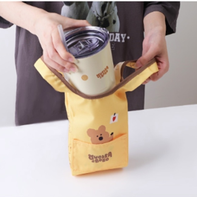 Norns-DINOTAENG雙耳飲料袋(愛心/黃)