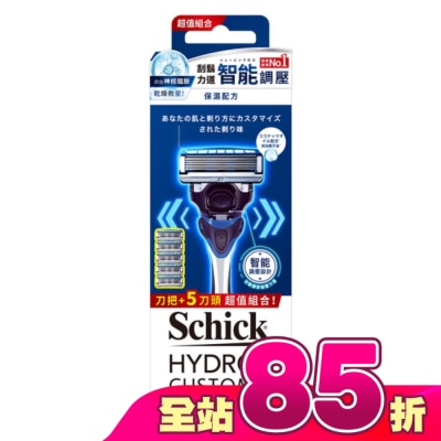 Schick 舒適 - 舒適 水次元 5  辨型刮鬍刀保濕配方1刀把5刀片