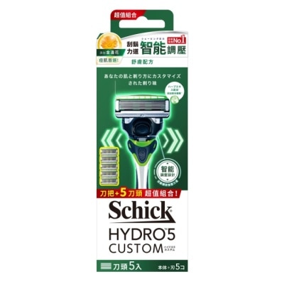 Schick 舒適 舒適 水次元 5  辨型刮鬍刀舒膚配方1刀把5刀片