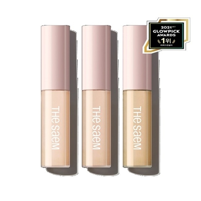 【韓國 THE SAEM 得鮮】絲滑定妝遮瑕6.5g 1.5