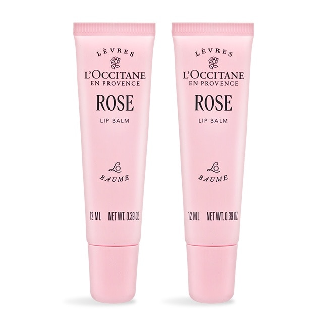 L’OCCITANE 歐舒丹 玫瑰護唇膏(12ml)X2-新版-專櫃公司貨