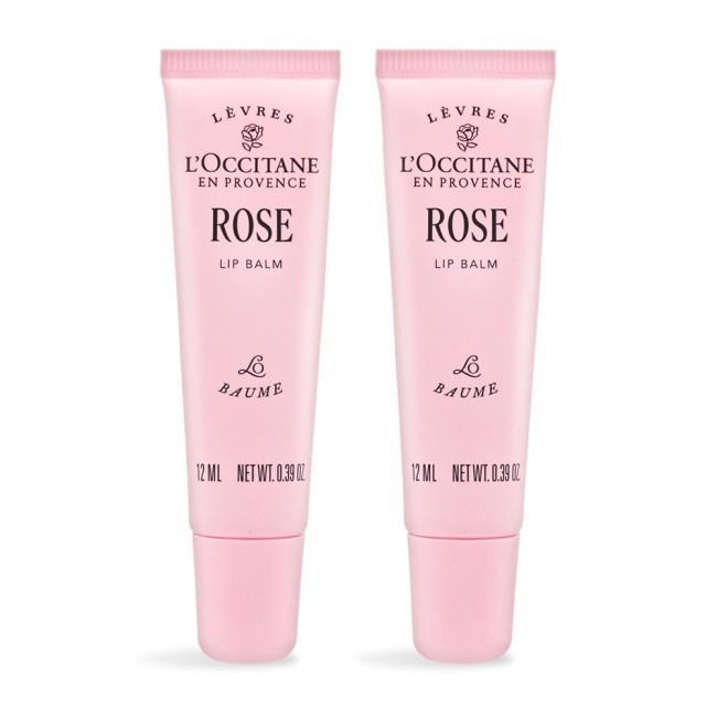 L’OCCITANE 歐舒丹 玫瑰護唇膏(12ml)X2-新版-專櫃公司貨