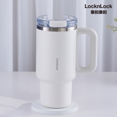 LOCK&LOCK樂扣樂扣 樂扣樂扣都會大師手感隨行杯/900ml/奶泡白