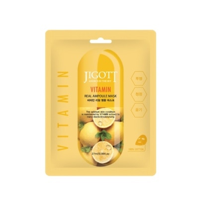 JIGOTT - 【韓國 JIGOTT】鎖水保濕安瓶面膜 維他命 27mlX30片