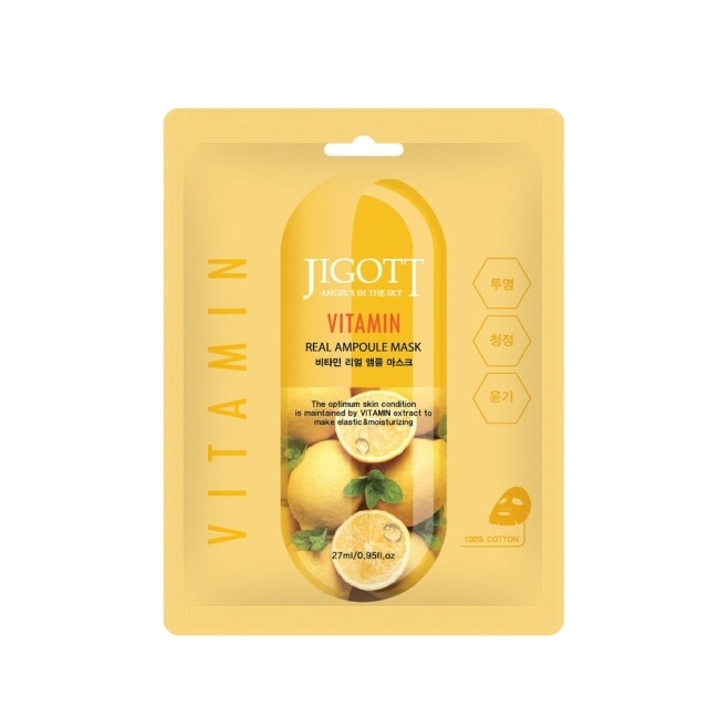 【韓國 JIGOTT】鎖水保濕安瓶面膜 維他命 27mlX30片