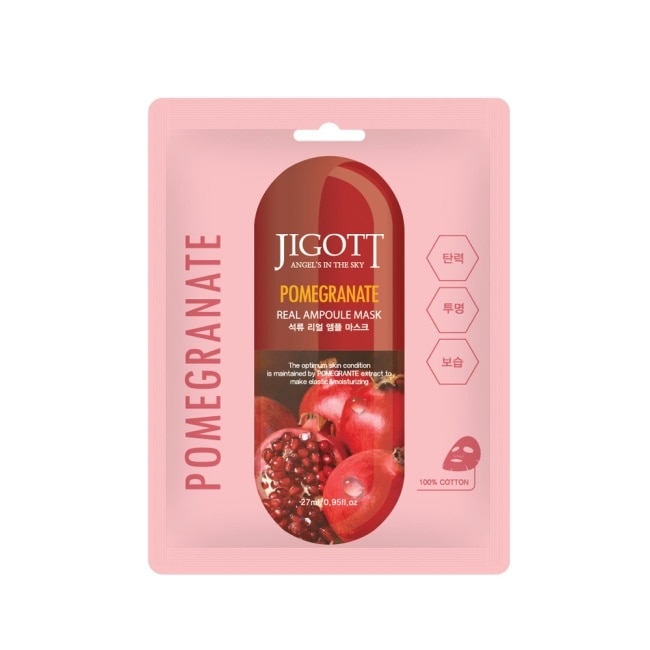 【韓國 JIGOTT】鎖水保濕安瓶面膜 石榴 27mlX30片
