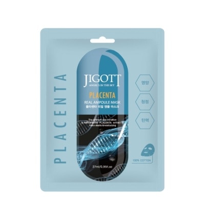 JIGOTT 【韓國 JIGOTT】鎖水保濕安瓶面膜 胎盤素 27mlX30片