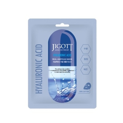 JIGOTT 【韓國 JIGOTT】鎖水保濕安瓶面膜 玻尿酸 27mlX30片